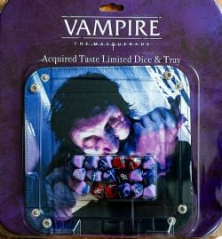 VAMPIRE : THE MASQUERADE -  ACQUIRED TASTE LIMITED DICE & TRAY ACCESSORY PACK