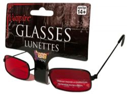 VAMPIRE -  VAMPIRE GLASSES - RED/BLACK (ADULT)