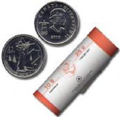 VANCOUVER 2010 -  2007 25-CENT ORIGINAL ROLL - BIATHLON -  2007 CANADIAN COINS 04