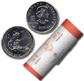 VANCOUVER 2010 -  2007 25-CENT ORIGINAL ROLL - WHEELCHAIR CURLING -  2007 CANADIAN COINS 03