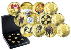 VANCOUVER 2010 -  2010 VANCOUVER OLYMPIC GAMES 9-COIN SET -  2007-2009 CANADIAN COINS