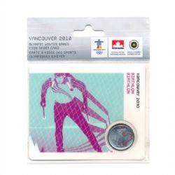 VANCOUVER 2010 -  2010 VANCOUVER OLYMPIC GAMES COIN CARD - BIATHLON 2007 -  2007-2010 CANADIAN COINS 04