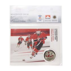 VANCOUVER 2010 -  2010 VANCOUVER OLYMPIC GAMES COIN CARD - CANADIAN WOMEN'S ICE HOCKEY TEAM 2009 -  2007-2010 CANADIAN COINS 13