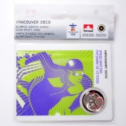 VANCOUVER 2010 -  2010 VANCOUVER OLYMPIC GAMES COIN CARD - SPEED SKATING 2009 -  2007-2010 CANADIAN COINS 11