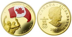 VANCOUVER 2010 -  ATHLETES' PRIDE -  2007 CANADIAN COINS