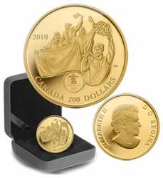 VANCOUVER 2010 -  CANADA'S FIRST GOLD MEDAL AT HOME -  2010 CANADIAN COINS