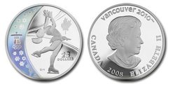 VANCOUVER 2010 -  FIGURE SKATING -  2008 CANADIAN COINS 09