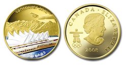 VANCOUVER 2010 -  HOME OF THE 2010 OLYMPIC WINTER GAMES -  2008 CANADIAN COINS