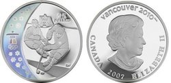 VANCOUVER 2010 -  ICE HOCKEY -  2007 CANADIAN COINS 02