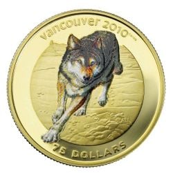 VANCOUVER 2010 -  WOLF -  2009 CANADIAN COINS