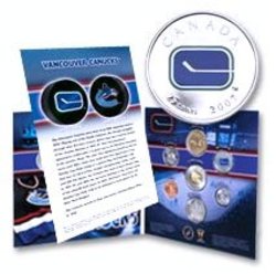 VANCOUVER CANUCKS -  VANCOUVER CANUCKS GIFT SET -  2007 CANADIAN COINS