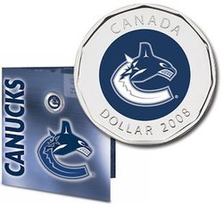 VANCOUVER CANUCKS -  VANCOUVER CANUCKS GIFT SET -  2008 CANADIAN COINS