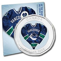 VANCOUVER CANUCKS -  VANCOUVER CANUCKS GIFT SET -  2009 CANADIAN COINS