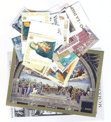 VATICAN -  2009 COMPLETE YEAR SET, NEW STAMPS