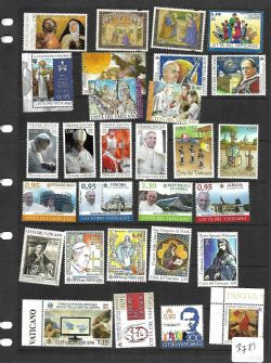 VATICAN -  2015 COMPLETE YEAR SET, NEW STAMPS