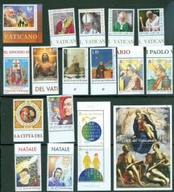 VATICAN -  2018 COMPLETE YEAR SET, NEW STAMPS