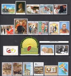 VATICAN -  2022 COMPLETE YEAR SET (NEW STAMPS)