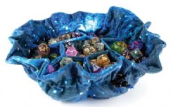 VELVET DICE BAG WITH POCKETS: GALAXY