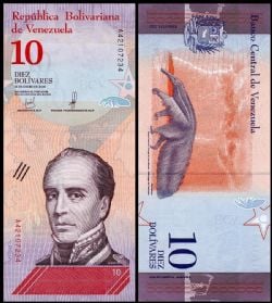 VENEZUELA -  10 BOLIVARES 2018 (UNC) 103