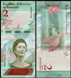 VENEZUELA -  2 BOLIVARES 2018 (UNC) 101