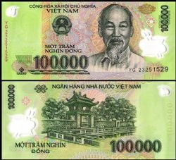 VIETNAM -  100,000 DONG 2023 (UNC) 122T