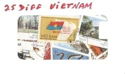 VIETNAM -  25 ASSORTED STAMPS - VIETNAM NORTH