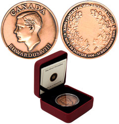 VIGNETTES OF ROYALTY -  KING EDWARD VIII MEDALLION -  2009 CANADIAN COINS