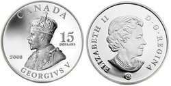 VIGNETTES OF ROYALTY -  KING GEORGES V -  2008 CANADIAN COINS 03