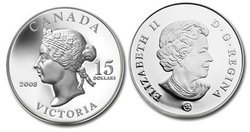 VIGNETTES OF ROYALTY -  QUEEN VICTORIA -  2008 CANADIAN COINS 01