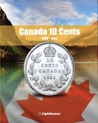 VISTA COIN BOOK ALBUMS -  ALBUM FOR CANADIAN 10-CENT (1858-1952) 01