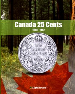 VISTA COIN BOOK ALBUMS -  ALBUM FOR CANADIAN 25-CENT (1858-1952) 01
