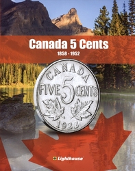 VISTA COIN BOOK ALBUMS -  ALBUM FOR CANADIAN 5-CENT (1858-1952) 01
