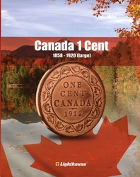 VISTA COIN BOOK ALBUMS -  ALBUM FOR CANADIAN CENTS (1858-1920) - LARGE COINS 01