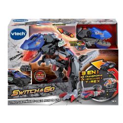 VTECH -  SWITCH & GO TRIO, LE MÉGA T-REX SOS 3 EN 1 (FRENCH) -  VTECH® SWITCH & GO®