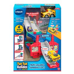 VTECH -  TUT TUT BOLIDES MULTI CASCADES JUMP&GO 4 EN 1 (FRENCH) -  VTECH® GO! GO! SMART WHEELS® / TUT TUT BOLIDES