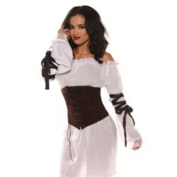 WAIST CINCHER - BROWN (ADULT - ONE SIZE)