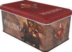 WAR OF THE RING: THE CARD GAME -  SHADOW CARD BOX AND SLEEVES - RED BANNERMAN VERSION