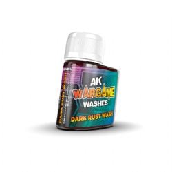 WARGAME WASHES -  DARK RUST WASH -  AK INTERACTIVE