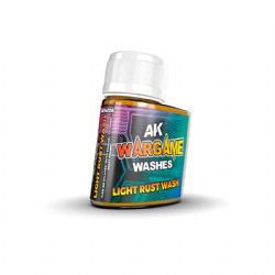 WARGAME WASHES -  LIGHT RUST WASH -  AK INTERACTIVE