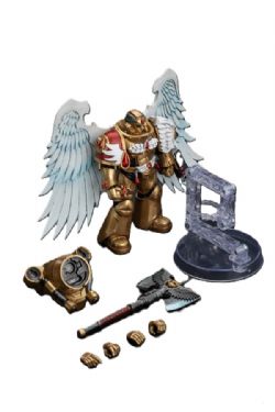 WARHAMMER 40K -  BLOOD ANGELS SANGUINARY GUARD WITH ENCARMINE AXE FIGURE - 1/18 SCALE -  JOYTOY