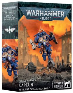 WARHAMMER 40K -  CAPTAIN WITH JUMP PACK AND RELIC SHIELD -  SPACE MARINES