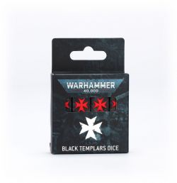 WARHAMMER 40K -  DICE SET -  BLACK TEMPLARS