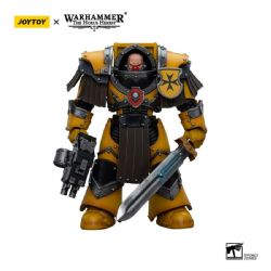 WARHAMMER 40K -  IMPERIAL FISTS LEGION CATAPHRACTII TERMINATOR SQUAD LEGION CATAPHRACTII SERGEANT WITH POWER SWORD FIGURE - 1/18 SCALE -  JOYTOY