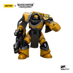 WARHAMMER 40K -  IMPERIAL FISTS LEGION CATAPHRACTII TERMINATOR SQUAD LEGION CATAPHRACTII WITH HEAVY FLAMER FIGURE - 1/18 SCALE -  JOYTOY