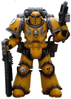 WARHAMMER 40K -  IMPERIAL FISTS LEGION MKIII DESPOILER SQUAD LEGION DESPOILER WITH CHAINSWORD FIGURE - 1/18 SCALE -  JOYTOY