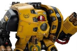 WARHAMMER 40K -  IMPERIAL FISTS LEVIATHAN DREADNOUGHT WITH CYCLONIC MELTA LANCE AND STORM CANNON FIGURE - 1/18 SCALE -  JOYTOY
