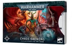 WARHAMMER 40K -  INDEX CARDS (FRENCH) -  DÉMONS DU CHAOS