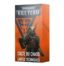 WARHAMMER 40K : KILL TEAM -  CULTE DU CHAOS – CARTES TECHNIQUES(FRENCH) -  CHAOS SPACE MARINES