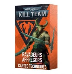 WARHAMMER 40K : KILL TEAM -  DATACARDS (FRENCH) - FELLGOR RAVAGERS -  CHAOS SPACE MARINES