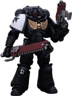 WARHAMMER 40K -  SPACE MARINE BLACK TEMPLARS OUTRIDERS - BROTHER VALTUS FIGURE - 1/18 -  JOYTOY